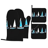 Küche Backen Vierteiliges WHJSSF Segelwettbewerb Bild wärmeisolierend und verbrühungssicher für Küche Backen und Grillen im Freien