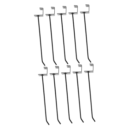 ULTECHNOVO 10pcs Mall Shelf Hook Display Hooks Polished Metal Ideal for Retail Store Supermarket