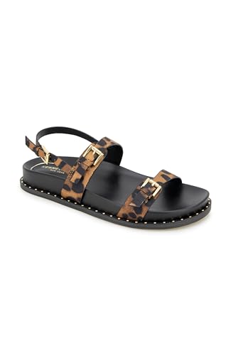 Kenneth Cole Women's Drinity Wedge Sandal, Leopard Fabric, 10