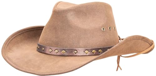 Outback Trading Company Unisex 14718 Gold Dust Vintage Canyonland UPF 50 Water-Resistant Poly/Cotton Western Hat, Brown, Small
