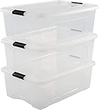 📦 CONTENUTO DELLA CONSEGNA: Lotto di 3 scatole portaoggetti con coperchio solido e clip sui lati. Questo prodotto viene consegnato in una confezione standard conforme.