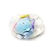 BT21 Dream of Baby MANG Character Scrunchie Elastic Hair Tie Band Accessories for Women and Girls, White/Blue
