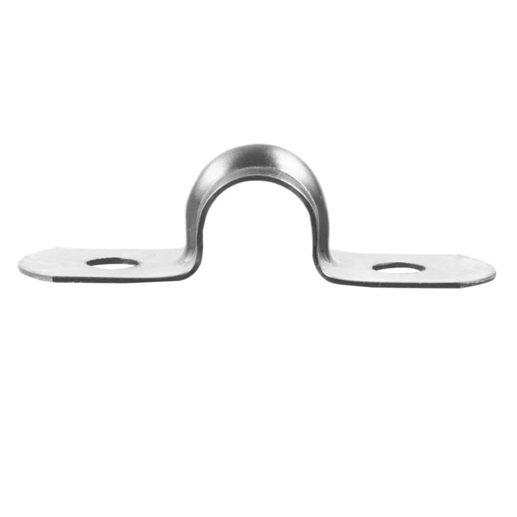 Lztdsbx One Color Stainless Steel Conduit Clamps 400Pcs Stainless Steel U Clamp 304 Rigid Pipe Mounting Bracket For Oil Water Gas Tube Straps Hydraulic Systems