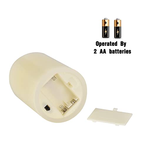 Vickiss Flameless Candles Led Candles Set Of 12 (D:3" X H:4") Battery Operated Candles Flickering Bulb Pillar Ivory Real Wax Electric Candles With Remote And Timer For Home Decoration #TOP6