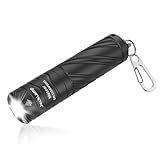 JeckLamp LEDミニ懐中電灯, 800ルーメン, USB-C充電式, 5モード切替, 920mAh, 防水, 8.3cm超小型, グリーン (Black)