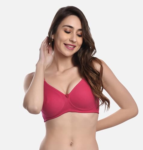 Image of FIMS - Fashion is my style Women Cotton Blend Non-Padded Non-Wired Moulded Bra Multicolor Cup- B
