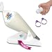 PREMIUM QUALITY-Heavy Duty Disposable piping bags-100 Icing Bags Extra Thick[16-Inch] royal icing.Cake Decorating Kit/Cake Decorating Supplies with 6 Piping Tips BONUS Bag Ties & Icing Tips coupler.