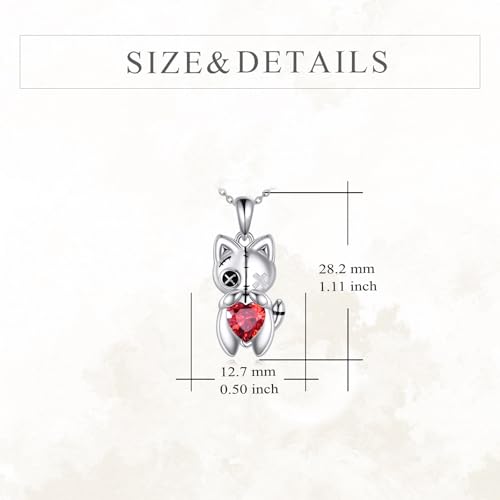 YFN Gothic Necklace Sterling Silver Wiccan Witch Pendant Goth Jewelry Witchy Gifts for Women Men4