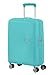 American Tourister Soundbox - Spinner S Expandible Equipaje de Mano, 55 cm, 35.5/41 L, Azul (Poolside Blue)