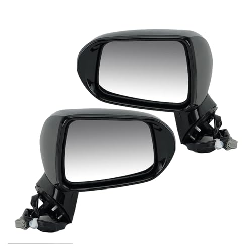Rétroviseur extérieur pour Honda Fit MK2 et City rétroviseurs noirs brillants 5 fils