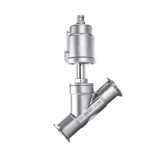 Vanne d'angle pneumatique DN40 16 bar vanne inox raccord rapide - 3
