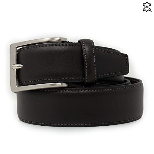 Cintura uomo marrone extra lunga taglie forti