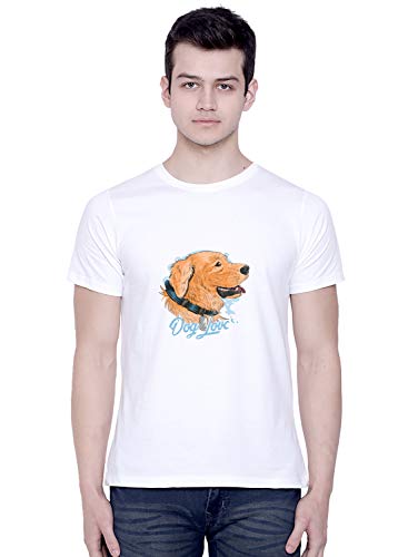 Image of CreativiT Graphic Printed T-Shirt for Unisex Dog Lovers Tshirt | Casual Half Sleeve Round Neck T-Shirt | 100% Cotton | D00663-64