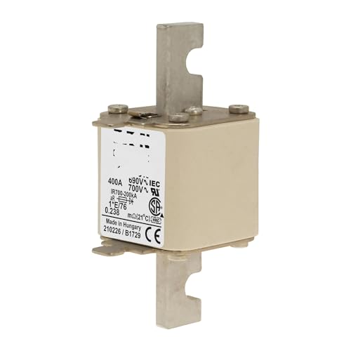 Fusible 170M3314 cube à extrémité plate pour protection industrielle