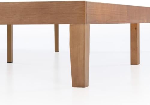 Mellow Platform Bed Frame w/Wooden Slats (No Box Spring Needed) Queen Natural