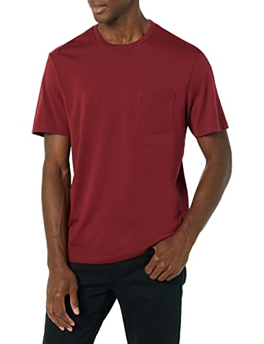 Image of Amazon Essentials Men's Short-Sleeve Crewneck Pocket T-Shirts, Pack of 2
