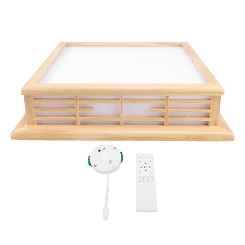 Plafonnier en bois rétro pour remplacer un luminaire de plafond obsolète