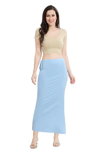 Image of TRASA Womens Saree Shapewear Petticoat, Cotton Lycra Petticoat, Skirts for Women, Shape Wear Dress for Saree