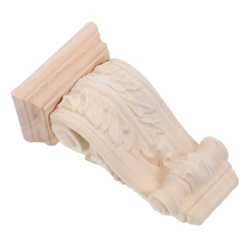Console murale traditionnelle corbeau bois massif sculpté 10x18x6 applique étagère