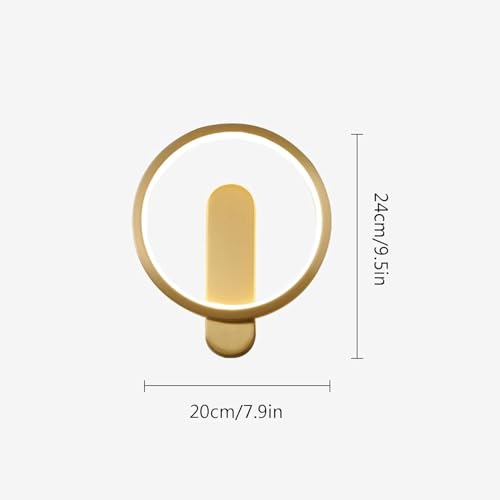 Lámpara de pared LED tricolor nórdica y aplique de fondo para pasillo 3