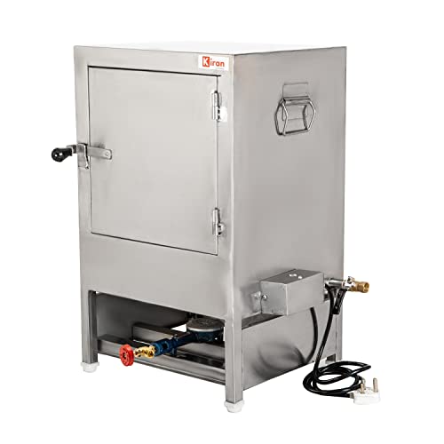 Kiran Commercial Commercial Stainless Steel Idli Steamer | Heavy Duty Gas & Electric Compatible Idli Maker Machine | High Capacity Idli Cooker for Restaurant, Catering, Hotel, Mess (54 Idli)