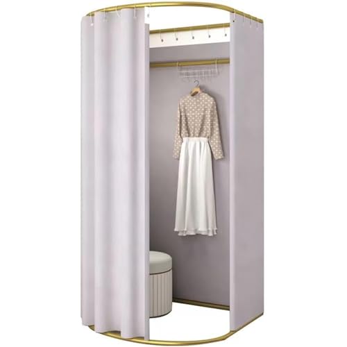 Ainbonte Tiendas de Ropa Vestuarios, Vestuarios Portátiles, Sencillos y Independiente, para Centros Comerciales y Oficinas, Protección de la Privacidad, 200 x 100 x 95 cm (Gris)