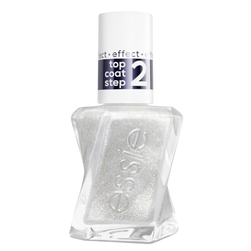 Gel by Essie Nagellack Diamond Dust Top Coat langanhaltender Überlack mit echten Diamant-Partikeln Professioneller Top Coat Maniküre ohne UV-Licht & bis zu 15 Tage Halt Liquid Diamonds Kollektion