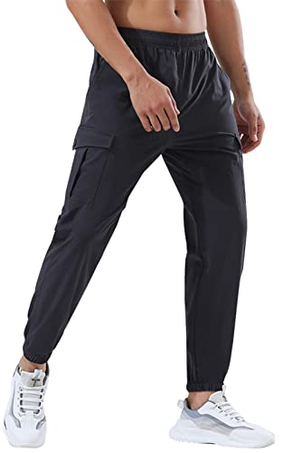 Suwangi Pantalones Hombre Carga Pantalón Pantalones Deporte Pantalones de Chándal Elástico Chinos Joggers Entrenamiento Largos Pants Outdoor Cover