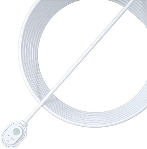 Arlo Cable De Carga Magnético 7,6 m, Resistente A La Intemperie, Blanco, Compatible Con Cámaras Pro 3, 4 (+XL), 5, Ultra 2 (+XL), Floodlight, Go 2, Accesorio Certificado, VMA5600C