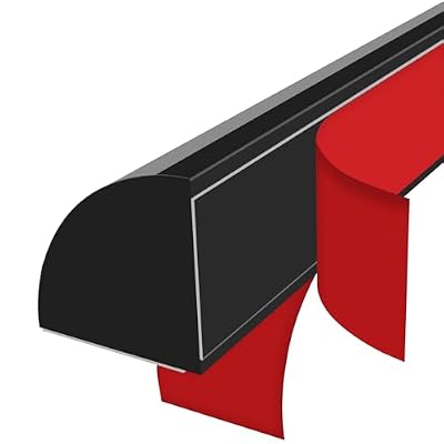 157 Inch Flexible Quarter Round Molding, Bendable Molding Trim, Flexible Molding, Rubber Quarter Round Molding, Flexible Shoe Molding, Peel and Stick Rubber Trim Molding for Wall Edge Corner (Black)