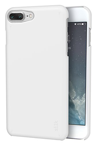 Silk iPhone 8 Plus/7 Plus Slim Case - Snap Shell for iPhone 8 Plus/7 Plus [Ultra Slim Fit Soft-Touch Protective Cover] - Pearl White