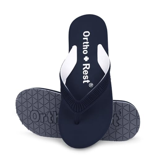 Image of Ortho + Rest Doctor Slippers for Women Orthopedic Non Slip Lightweight Comfortable Flat Casual Stylish Dr Chappals and House Flip flops For Ladies and Girl's