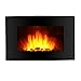 Produktbild Finether Wandkamin Elektrokamin LED elektrischer-Kamin Flammeneffekt-Kamin Dekokamin mit Heizlüfter und fernbedieung /2 Stufen: 1000W oder 2000W Leistung/ 7 farbige/ 5-stufige dimmbare Flamme schwarz