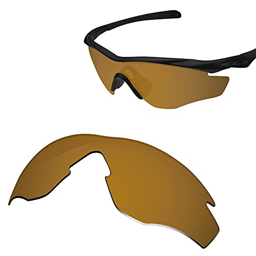 Image of 100% Precise-Fit Replacement Sunglass Lenses for Oakley M2 Frame XL OO9343 - Polarized Bronze Gold Mirror