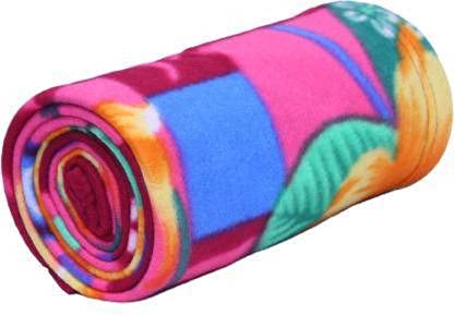 OMAJA HOME Printed Double Fleece Blanket - 100% Wool, Multicolor