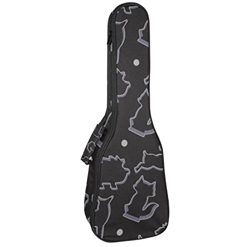 Sac pour ukulélé résistant et rembourré 10 mm avec poches de rangement