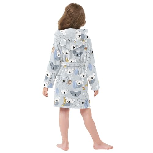 Wusikd Cute Koala kids' Bath Sleepcoat Fruits Plush Bath Towls Toddler for Boys Girls S2