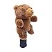 Colaxi Soft Plush Golf Wood Driver Headcover, Brown Bear
