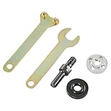 Generic 10 mm Elektrobohrer-Adapter mit Metall-Sicherungsmutter, 5-in-1 Metallgriffhalter, Adapter, Schleifer, Flansch, Winkelschlüssel für Handbohrmaschine auf Poliermaschinendorn