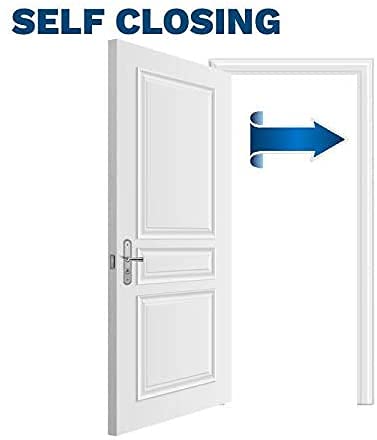 Stylever 3 Pack - 4" Residential Black Finish Self Closing Reversible Door Hinge - Squared Corners Spring Hinge Door Hinges #TOP6