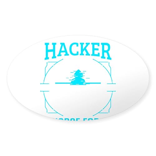 CafePress Cybersecurity Computer Hacking Ethical Hac Sticker Oval Car Bumper Sticker