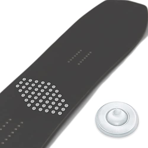 Yioone Anti-Slip Snowboard Stomp Pads, Clear Stomp Pad Provides Extra Grip for Snowboarding, Pack of 50 (Clear)