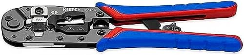 クニペックス KNIPEX ケーブル切断 丸ケーブルストリップ 一般的なRJ45プラグの圧着が可能 ウエスタンプラグ圧着ペンチ 8ピン 9751-13（Amazon）