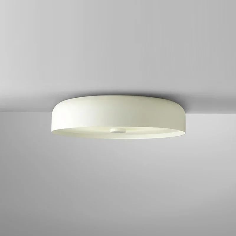 Plafonnier circulaire Sabi Style blanc 40cm à éclairage tricolore pour salle à manger