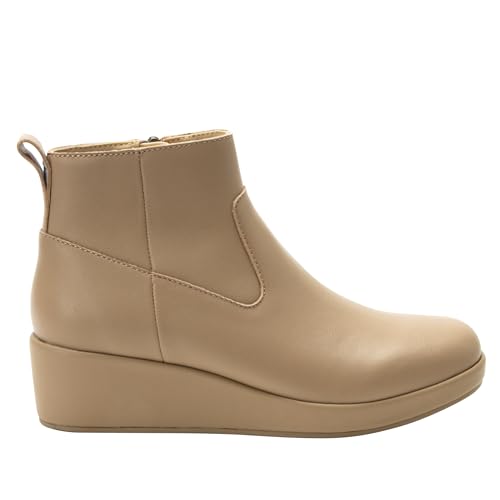 Alegria Womens Hadi Comfort Leather Ankle Wedge Boot2