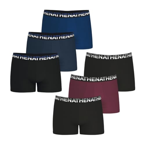 Athena - Lot de 6 Boxers Homme Essentiel – Confort et Respirant – Coton Stretch Respirant - Label Oeko-TEX® Standard 100