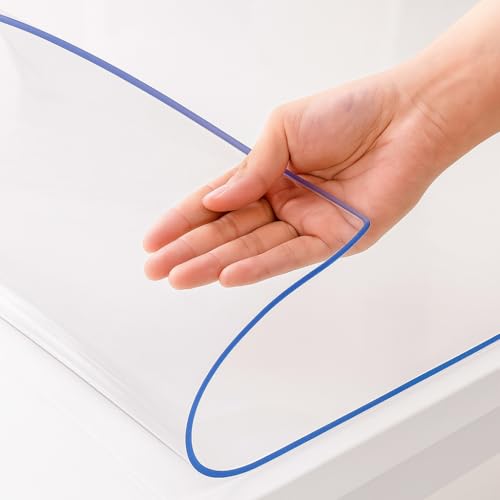 Tischfolie als transparenter Tischschutz transparente Folien-Tischdecke Schmutzabweisend abwischbar und individuell zuschneidbar 2 mm