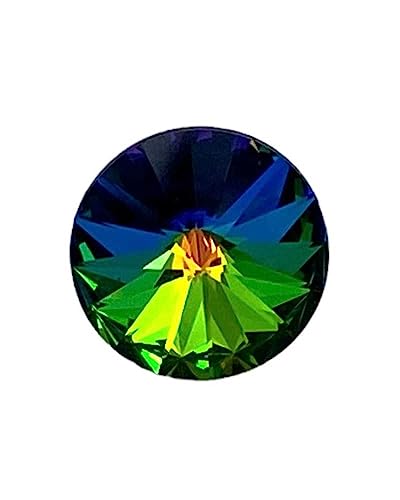 Bottone Cristallo Strass Conico Base Acciaio Asola Mm 8