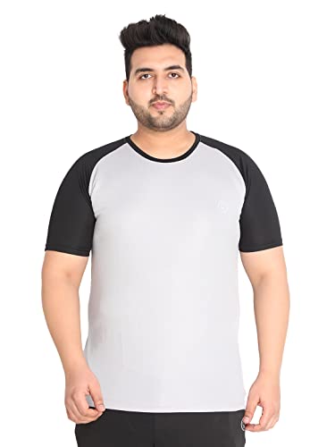 Image of CHKOKKO Men's Polyester Regular Fit Solid Sports T-Shirt