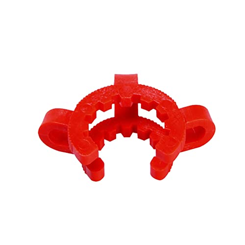 SagaSave 6 Sizes Optional Plastic Joint Clips Lab Clamp, 14mm 19mm 24mm 29mm 34mm 40mm Clips Laboratory Clamp, for Glass Standard Conical Interface Clip Ground Glass Joint(34MM)